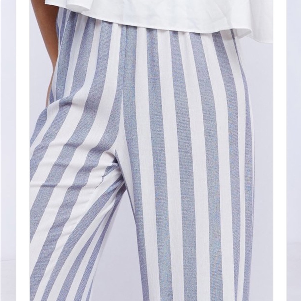 💙 💙 Casual Blue and White Pants - Picture 4 of 7